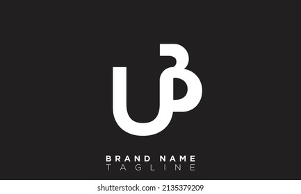 UB Alphabet letters Initials Monogram logo BU, U and B