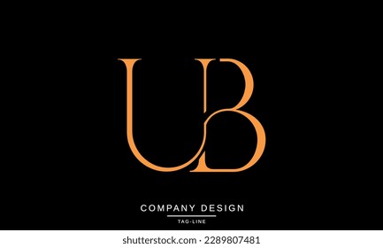 UB, BU, Abstract Letters Logo Monogram