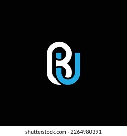 UB or BU abstract outstanding professional business awesome artistic branding company different colors illustration logo