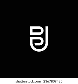 UB or BU abstract outstanding professional business awesome artistic branding company different colors illustration logo