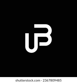 UB o BU abstracto sobresaliente negocio profesional impresionante marca artística empresa de diferentes colores ilustración logo