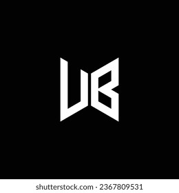 UB o BU abstracto sobresaliente negocio profesional impresionante marca artística empresa de diferentes colores ilustración logo
