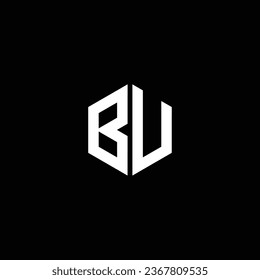 UB or BU abstract outstanding professional business awesome artistic branding company different colors illustration logo