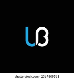 UB o BU abstracto sobresaliente negocio profesional impresionante marca artística empresa de diferentes colores ilustración logo