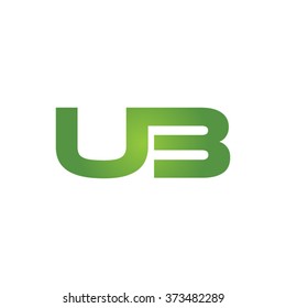 Ub Company Linked Letter Logo Green Stock Vector (Royalty Free ...