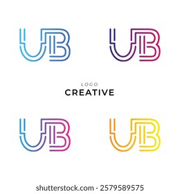 UB Creative Latter Logo Design. Monogram Design. By Custom Branding Logo. Creative Logo Design. Vector illustration. Modern Design. Logo Template.