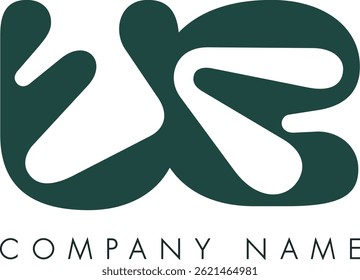 Diseño de Vector de logotipo de letra abstracta moderna creativa UB. Utilizable para su empresa o negocio e identidad de marca.