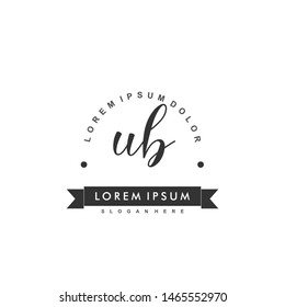 UB Initial beauty monogram logo vector