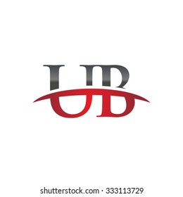 UB initial company red swoosh logo