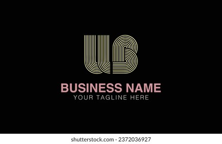 UB initial logo | initial based abstract modern minimal creative logo, vector template image. luxury logotype , real estate homie . typography . initials 