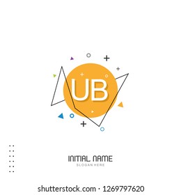 UB Initial logo template vector