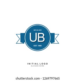 UB Initial logo template vector