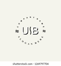 UB Initial logo template vector