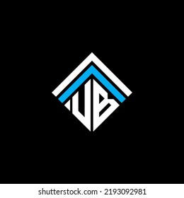 UB letter logo creative design with vector graphic, UB simple and modern logo.