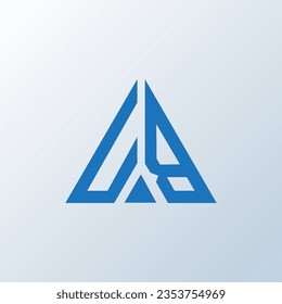Diseño creativo del logo de la carta de UB. Diseño único de UB.
