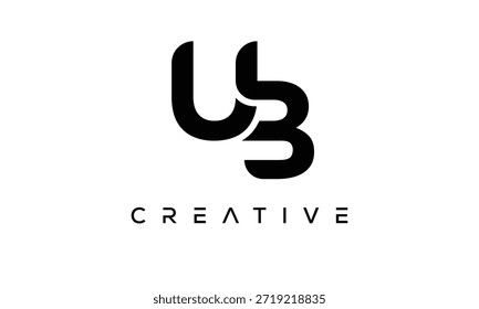UB Letter Monogram Logo for Modern Creative Brand Identity