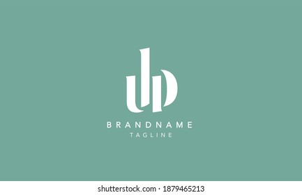 UB Lowercase Letter Initial Icon Logo Design Vektorgrafik
