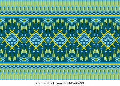 Uba art pattern blue calm colour with trophy , seamless pattern for fabric to clothing carpet bedspread salong dress curtains, feels calm with blue match colour.