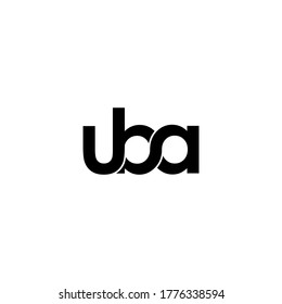 Uba Letter Original Monogram Logo Design Stock Vector (Royalty Free ...