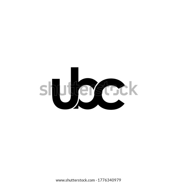 Ubc Letter Original Monogram Logo Design Stock Vector (Royalty Free ...