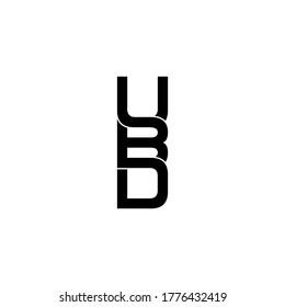 ubd letter original monogram logo design
