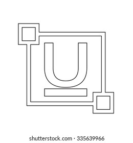 ubderline Text font edit letter icon