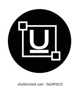 ubderline Text font edit letter icon