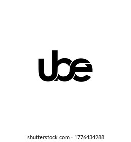 ube letter original monogram logo design