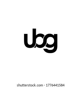 Ubg Letter Original Monogram Logo Design Stock Vector (Royalty Free ...
