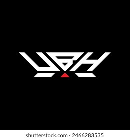 Diseño de Vector de logotipo de letra UBH, logotipo simple y moderno UBH. Diseño de alfabeto de lujo UBH  