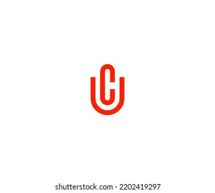 UC, CU initial Letter logo monogram designs modern vector templates