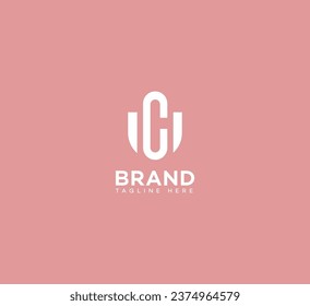 UC, CU letter branding logo