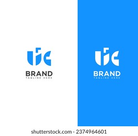 UC, CU letter branding logo