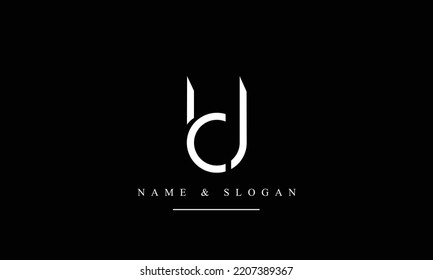 UC, CU, U, C abstract letters logo monogram