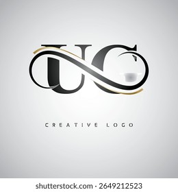 UC Infinity Monogram Logo – Elegant Modern Letter mark Design with Luxury Loop and Stylish Branding Symbol
