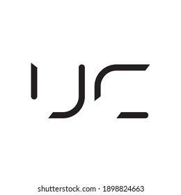 uc initial letter vector logo