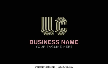 UC initial logo | initial based abstract modern minimal creative logo, vector template image. luxury logotype , real estate homie . typography . initials 