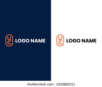 UC Letter Logo Design Template Vector
