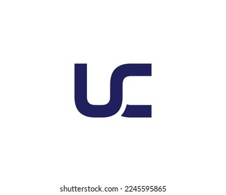 UC logo design vector template