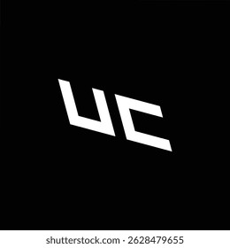 Logotipo UC Branco preto simples
