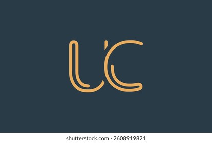 UC Minimalistic Line Art Logo Design with Abstract Lettering. Abstract minimalistic logo design featuring a sleek line art style.