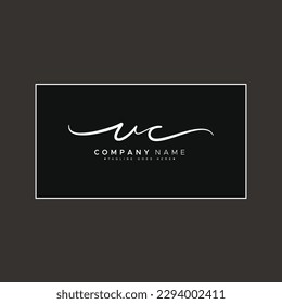 UC Signature Logo - Handwritten Vector Logo Template for UC Alphabet