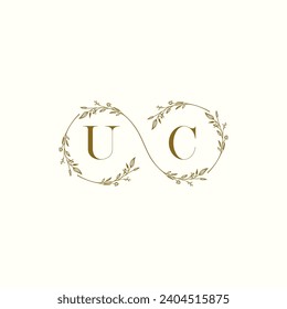 UC wedding infinity in elegant monogram with high quality professional design that will print well