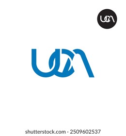 Diseño de monograma de letra de logotipo de UCA