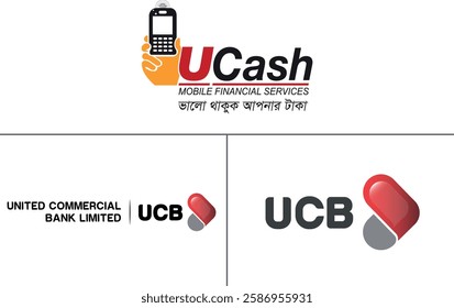Ucash Mobile Banking Logo Vector Premium Quality