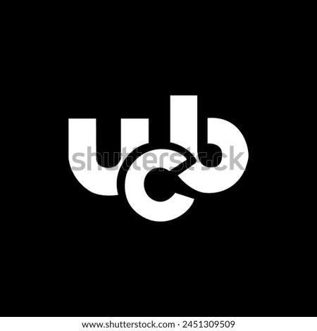 UCB business company logo design 