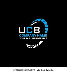UCB Brief Logo Vektordesign, UCB einfaches und modernes Logo. UCB luxuriöses Alphabet-Design  