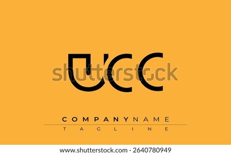 UCC abstract letter design. Modern Business Logo Design With Abstract Typography and Contemporary Style