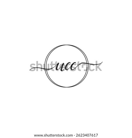 UCC logo. UCC letter. UCC letter logo design. Initials UCC logo design vector