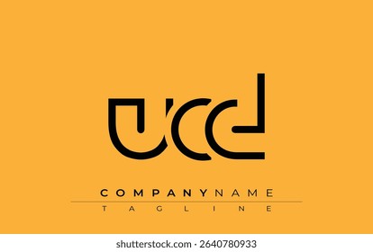 UCD abstract letter design. Modern Business Logo Design With Abstract Typography and Contemporary Style